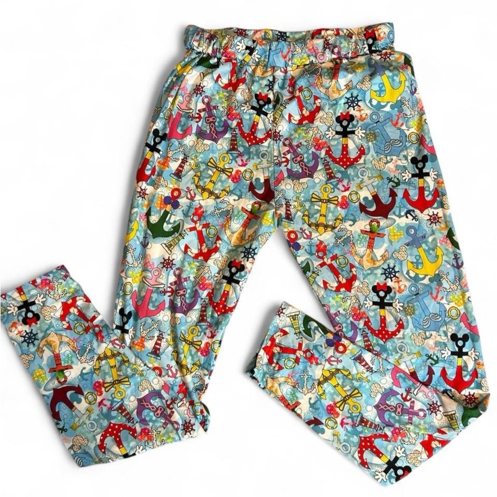 Disney Mickey Mouse movies Anchors print leggings Size XL #leggings #anchor